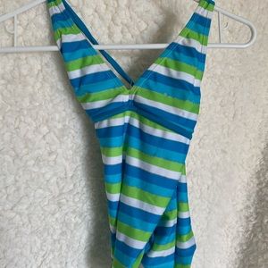 Kids One-Piece Cross-back Swimsuit